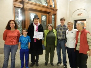 PAUSE members who advocated for the end of oil trains passing through Albany./Vanessa Langdon