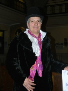 Markham dressed as character Phil Anthropy to address the Common Council./Vanessa Langdon